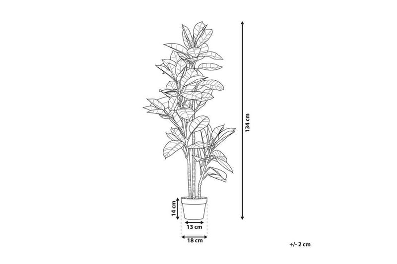 Berden Konstig Potteplante Fikus - Grøn - Balkonblomster - Kunstige planter