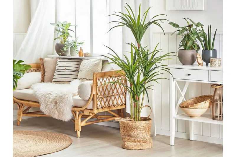 Berden Konstig Potteplante 147 cm Dracaena anita - Grøn - Boligtilbehør - Kunstige planter