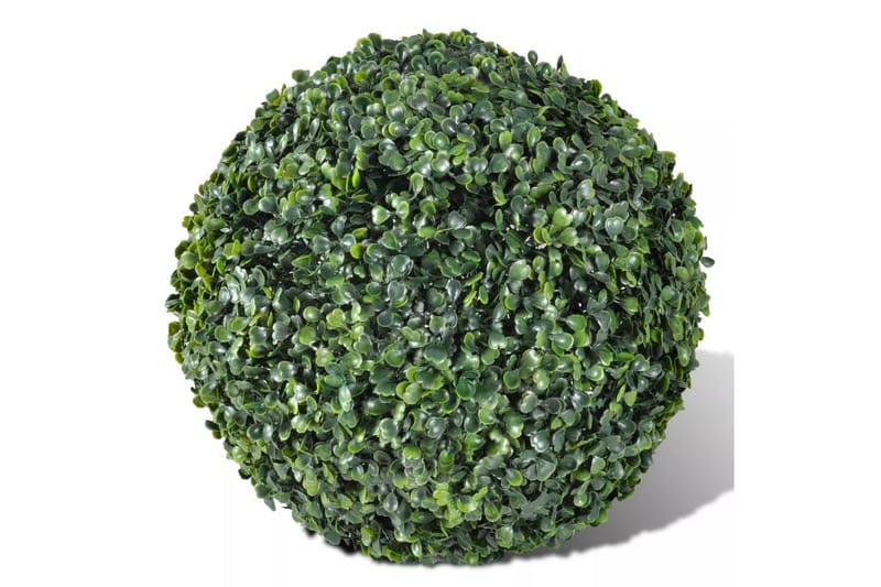 Bold Af Buksbomved, Kunstklippede Blade, 27Cm, Med Led-Kæde - Grøn - Boligtilbehør - Kunstige planter