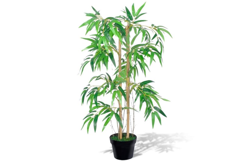 Kunstig Bambusplante ''Twiggy'' Med Krukke 90 Cm - Grøn - Balkonblomster - Kunstige planter