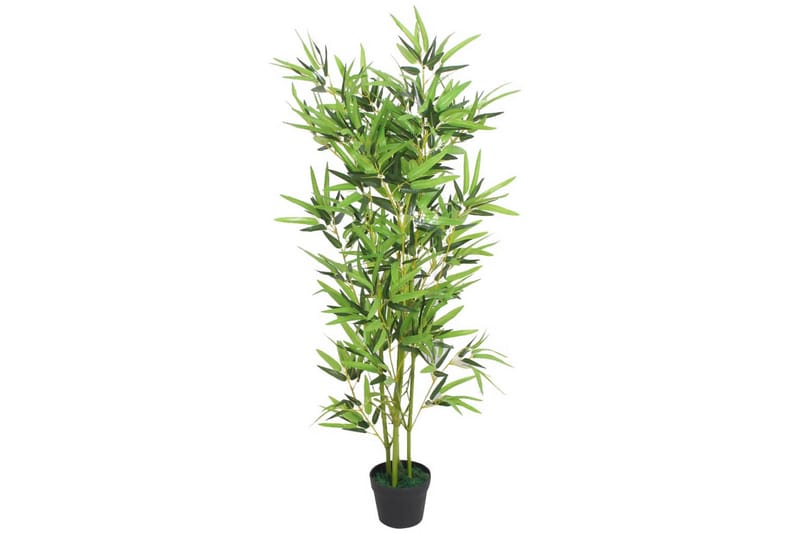 Kunstig Bambusplante Med Potte 120 Cm Grøn - Flerfarvet - Balkonblomster - Kunstige planter