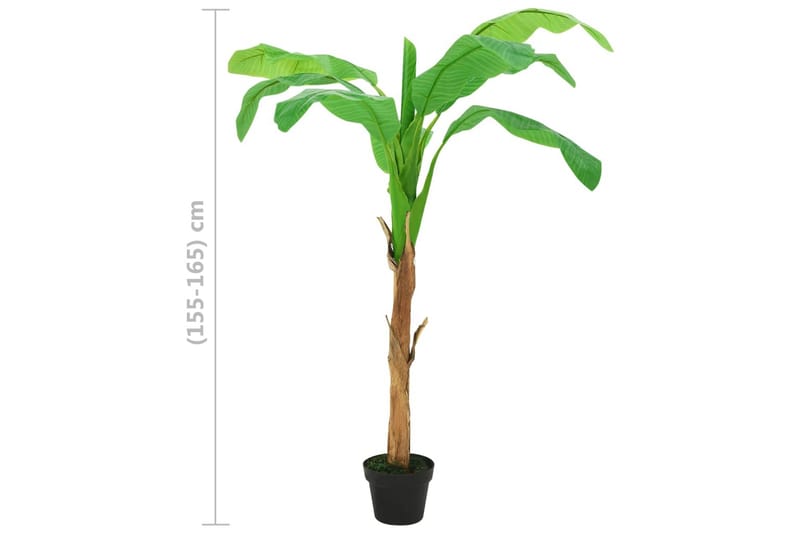 kunstig bananpalme med potte 165 cm grøn - Grøn - Boligtilbehør - Kunstige planter