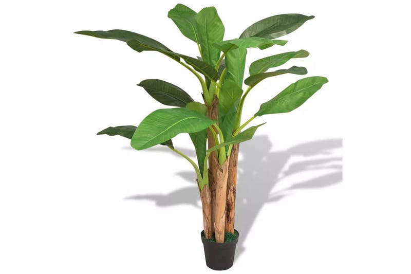 Kunstig Bananplante Med Potte 175 Cm Grøn - Flerfarvet - Balkonblomster - Kunstige planter