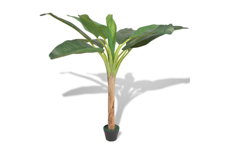 Kunstig Bananplante Med Potte 150 Cm Grøn - Flerfarvet - Balkonblomster - Kunstige planter