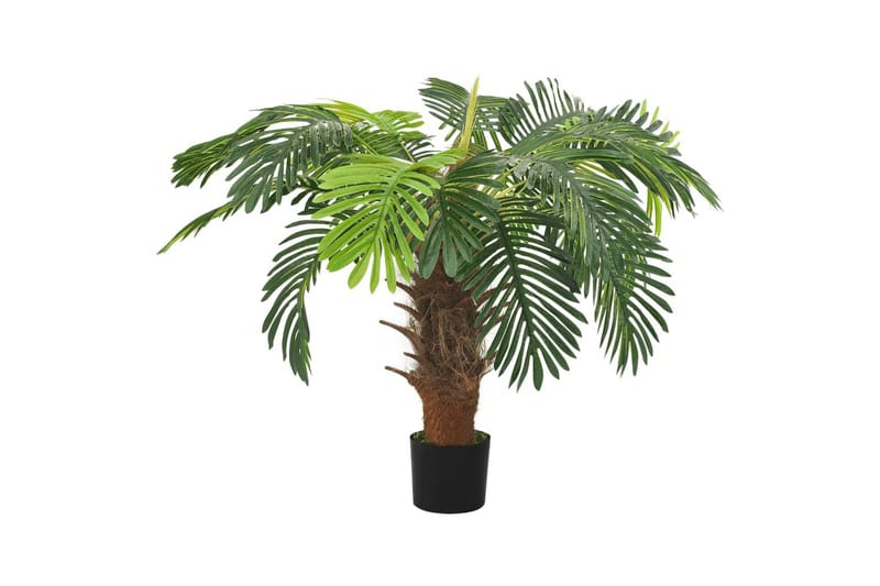 kunstig cycaspalme med potte 90 cm grøn - Grøn - Boligtilbehør - Kunstige planter
