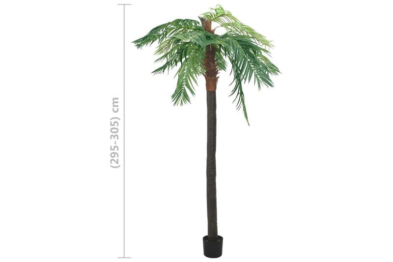 kunstig fønikspalme med potte 305 cm grøn - Grøn - Boligtilbehør - Kunstige planter