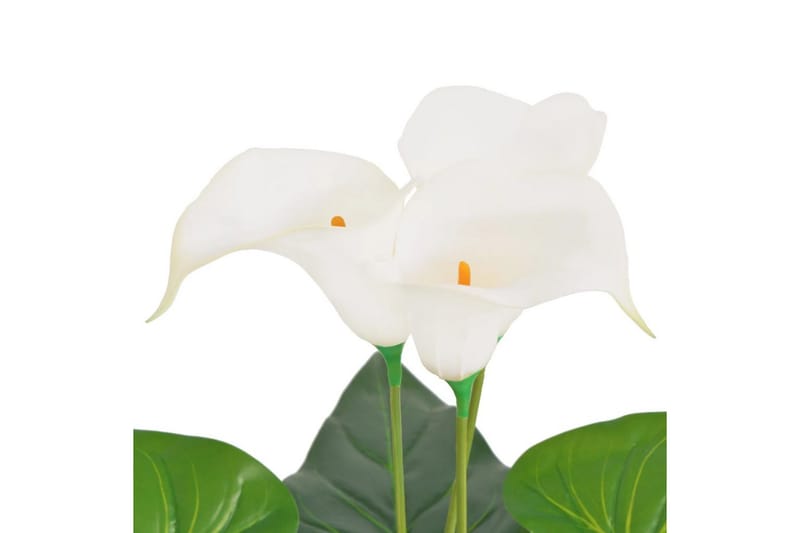 Kunstig Kallalilje Med Potte 45 Cm Hvid - Flerfarvet - Boligtilbehør - Kunstige planter