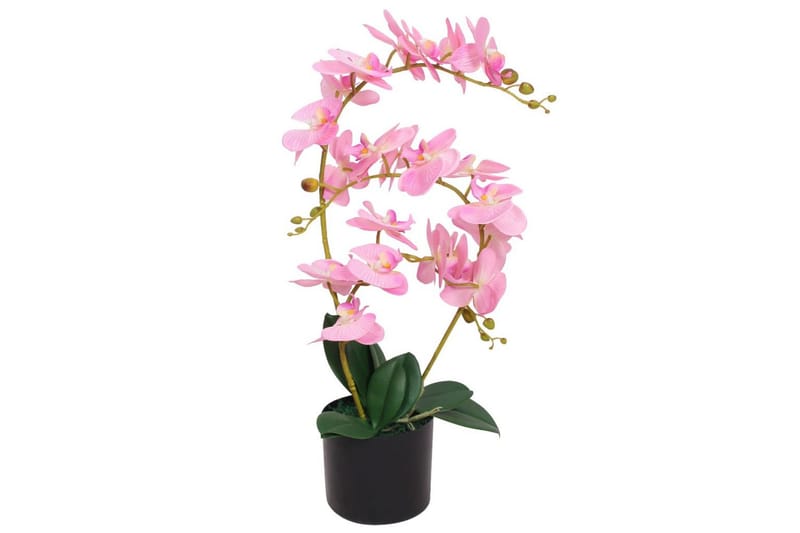 Kunstig Orkidéplante Med Urtepotte 65 Cm Pink - Flerfarvet - Balkonblomster - Kunstige planter