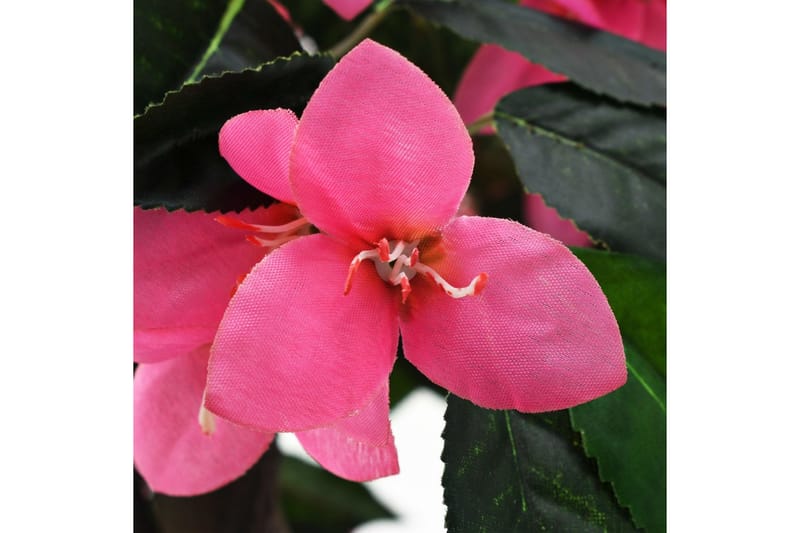 Kunstig Rhododendron Med Krukke 155 Cm Grøn Og Pink - Grøn - Boligtilbehør - Kunstige planter