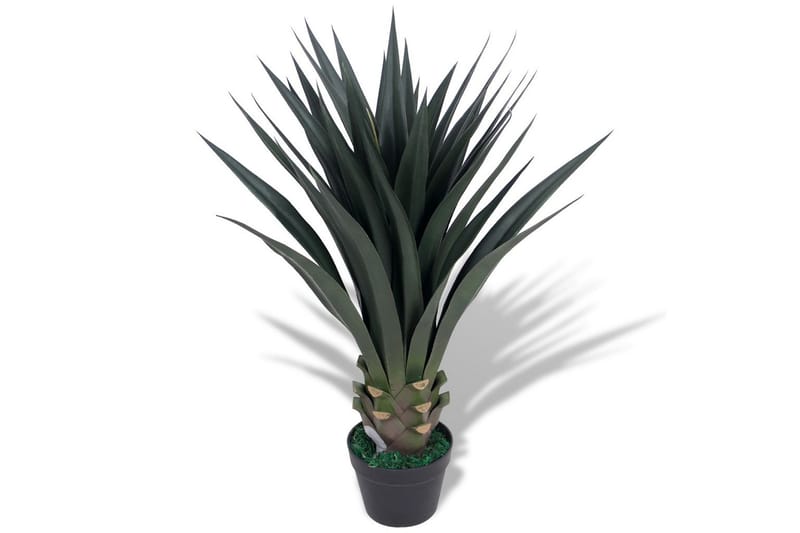 Kunstig Yuccaplante Med Urtepotte 90 Cm Grøn - Flerfarvet - Boligtilbehør - Kunstige planter