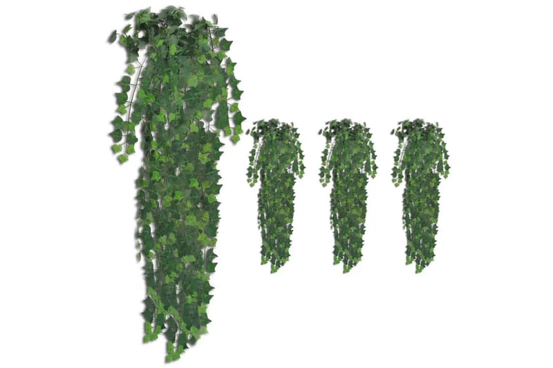 kunstige vedbendplanter 4 stk. 90 cm grøn - Grøn - Boligtilbehør - Kunstige planter