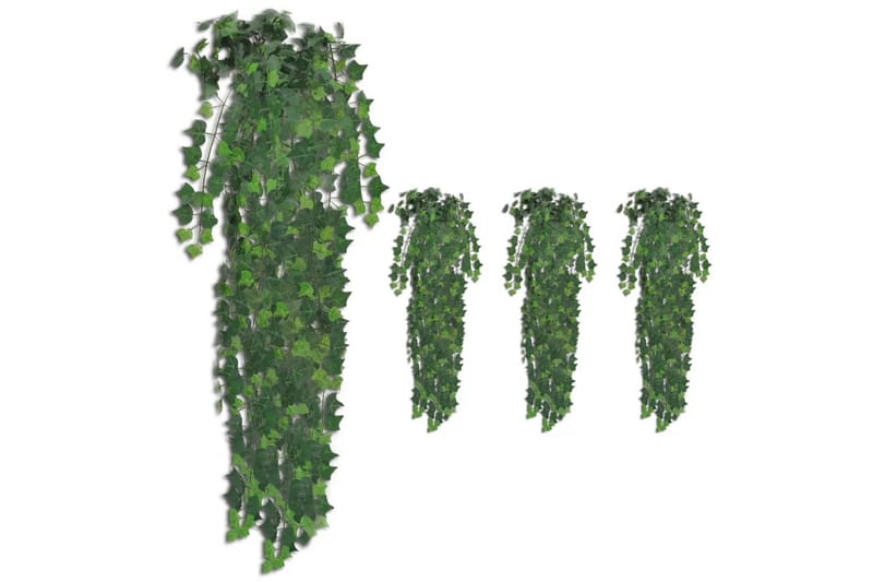 kunstige vedbendplanter 4 stk. 90 cm grøn - Grøn - Balkonblomster - Kunstige planter