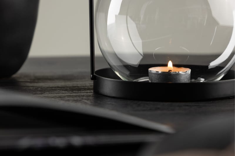 Flora Lyslygte 14x14 cm - Sort - Boligtilbehør - Lys & dufte - Lysestager & lanterner