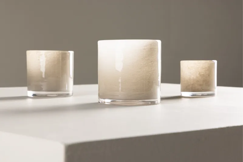 Glora Lyslygte 12x12 cm - Beige - Boligtilbehør - Lys & dufte - Lysestager & lanterner