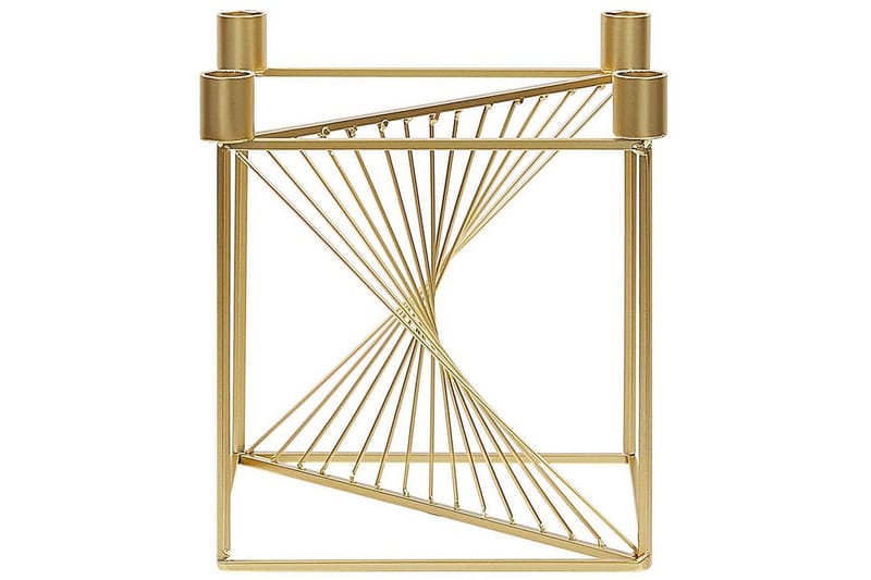 Ljusstake Beliani Mindoro GOLD - Boligtilbehør - Lys & dufte - Lysestager & lanterner