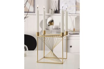 Ljusstake Beliani Mindoro GOLD - Boligtilbehør - Lys & dufte - Lysestager & lanterner
