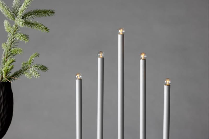 Björnfjället Ljusstake Venture Home Silver - Boligtilbehør - Lys & dufte - Lysestager & lanterner - Kandelaber & lysestage bord