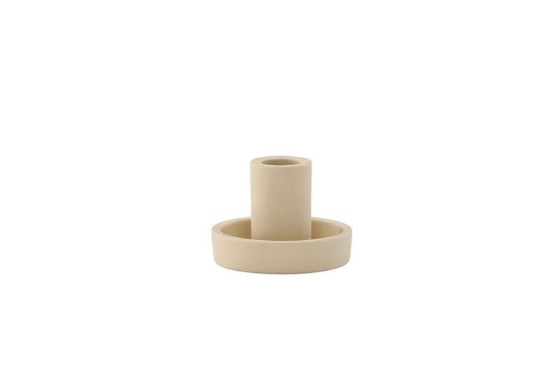 Ceco Lysestage 11x5,6 cm - Beige - Boligtilbehør - Lys & dufte - Lysestager & lanterner - Kandelaber & lysestage bord