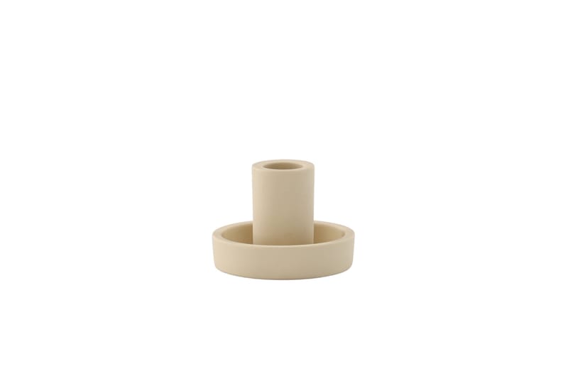 Ceco Lysestage 11x5,6 cm - Beige - Boligtilbehør - Lys & dufte - Lysestager & lanterner - Kandelaber & lysestage bord