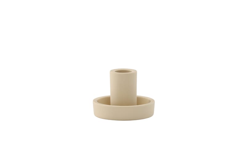 Ceco Lysestage 11x5,6 cm - Beige - Boligtilbehør - Lys & dufte - Lysestager & lanterner - Kandelaber & lysestage bord