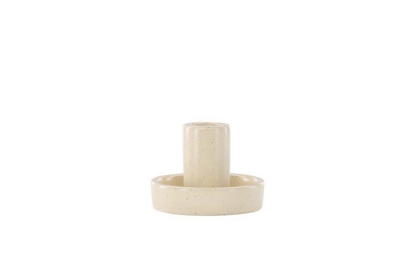 Ceco Lysestage 11x5,6 cm - Beige - Boligtilbehør - Lys & dufte - Lysestager & lanterner - Kandelaber & lysestage bord
