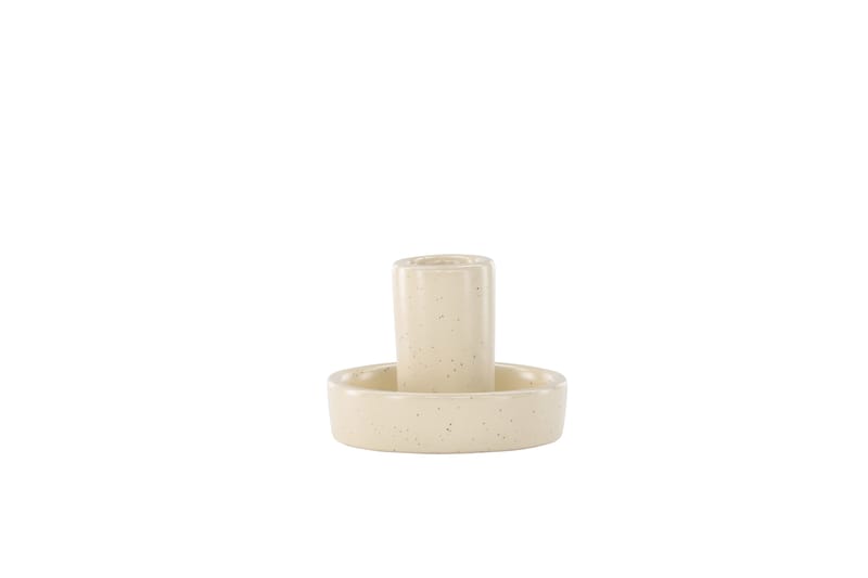 Ceco Lysestage 11x5,6 cm - Beige - Boligtilbehør - Lys & dufte - Lysestager & lanterner - Kandelaber & lysestage bord