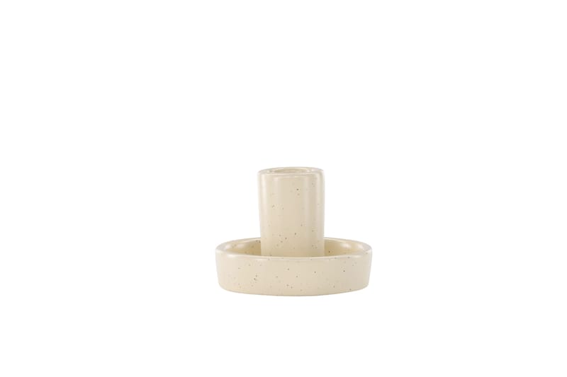 Ceco Lysestage 11x5,6 cm - Beige - Boligtilbehør - Lys & dufte - Lysestager & lanterner - Kandelaber & lysestage bord