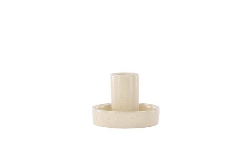 Ceco Lysestage 11x5,6 cm - Beige - Boligtilbehør - Lys & dufte - Lysestager & lanterner - Kandelaber & lysestage bord