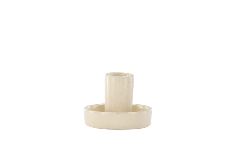 Ceco Lysestage 11x5,6 cm - Beige - Boligtilbehør - Lys & dufte - Lysestager & lanterner - Kandelaber & lysestage bord