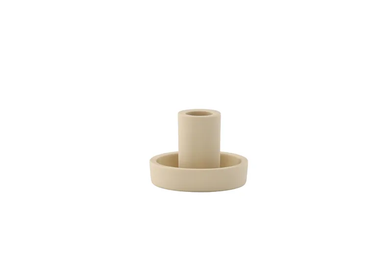 Ceco Lysestage 11x5,6 cm - Beige - Boligtilbehør - Lys & dufte - Lysestager & lanterner - Kandelaber & lysestage bord