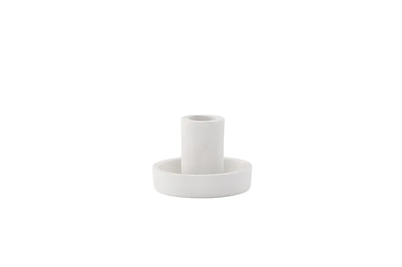 Ceco Lysestage 11x5,6 cm - Hvid - Boligtilbehør - Lys & dufte - Lysestager & lanterner - Kandelaber & lysestage bord