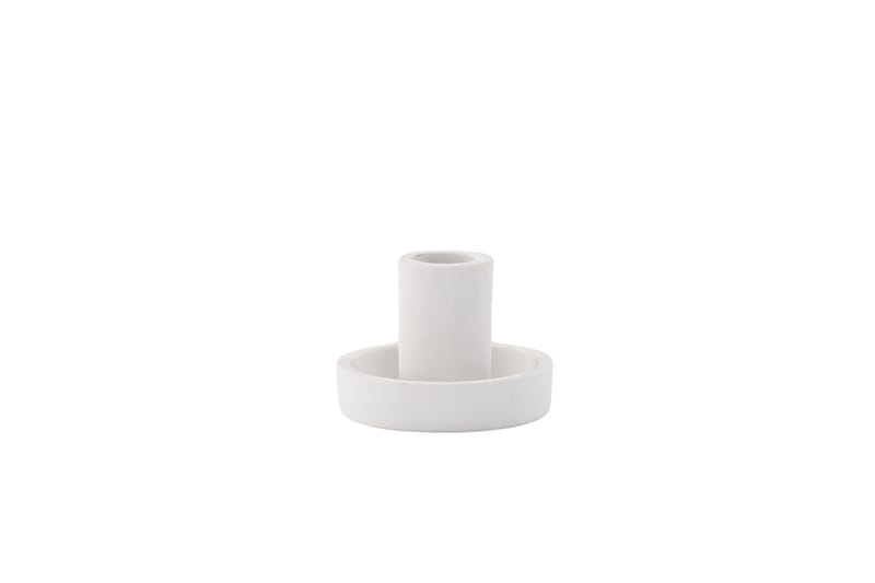Ceco Lysestage 11x5,6 cm - Hvid - Boligtilbehør - Lys & dufte - Lysestager & lanterner - Kandelaber & lysestage bord