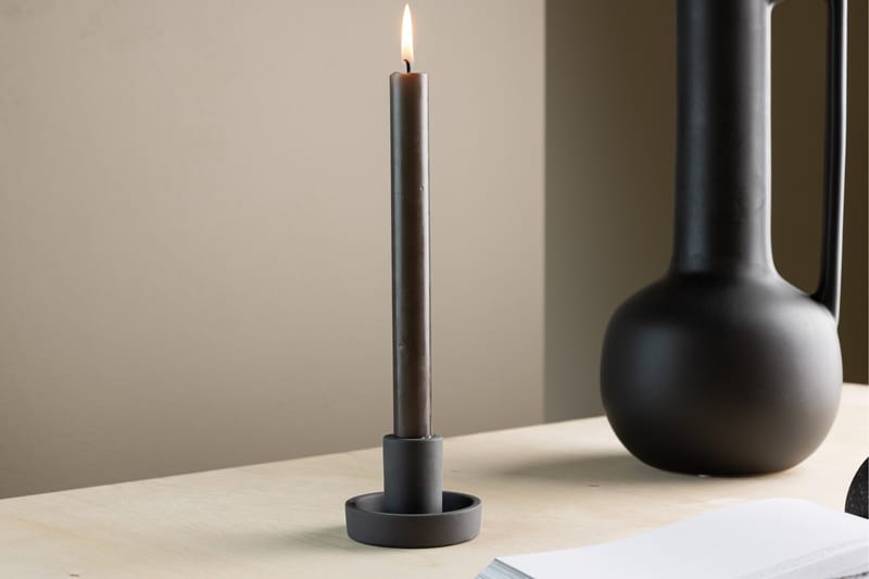Ceco Lysestage 11x5,6 cm - Sort - Boligtilbehør - Lys & dufte - Lysestager & lanterner - Kandelaber & lysestage bord