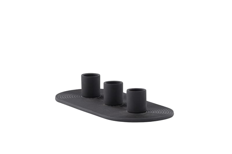 Dian Lysestage 10,5x4 cm - Sort - Boligtilbehør - Lys & dufte - Lysestager & lanterner - Kandelaber & lysestage bord