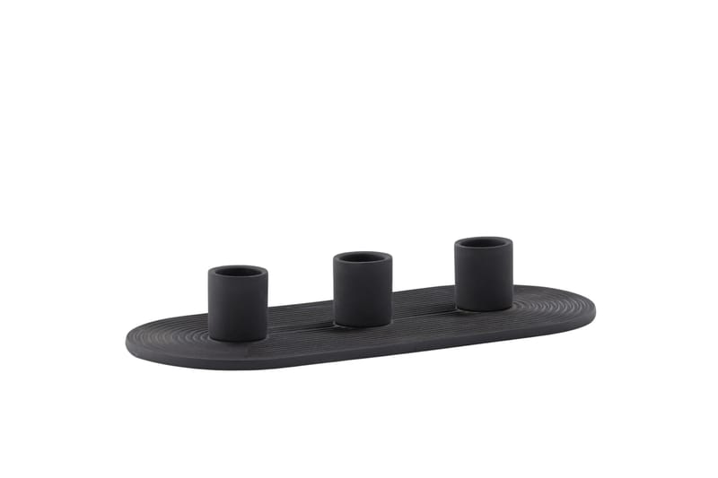 Dian Lysestage 10,5x4 cm - Sort - Boligtilbehør - Lys & dufte - Lysestager & lanterner - Kandelaber & lysestage bord