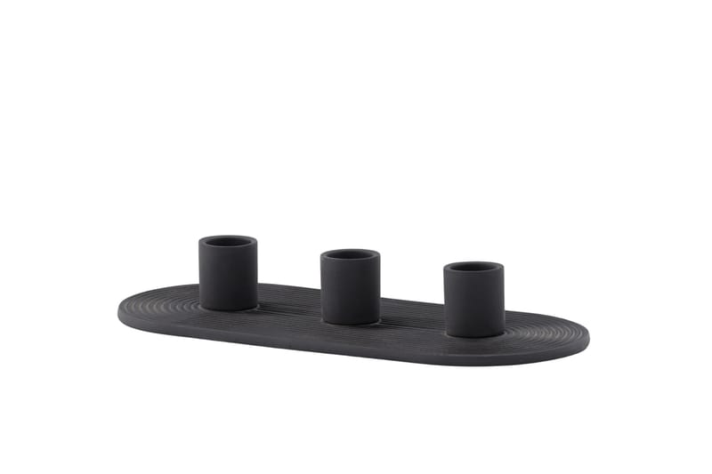 Dian Lysestage 10,5x4 cm - Sort - Boligtilbehør - Lys & dufte - Lysestager & lanterner - Kandelaber & lysestage bord