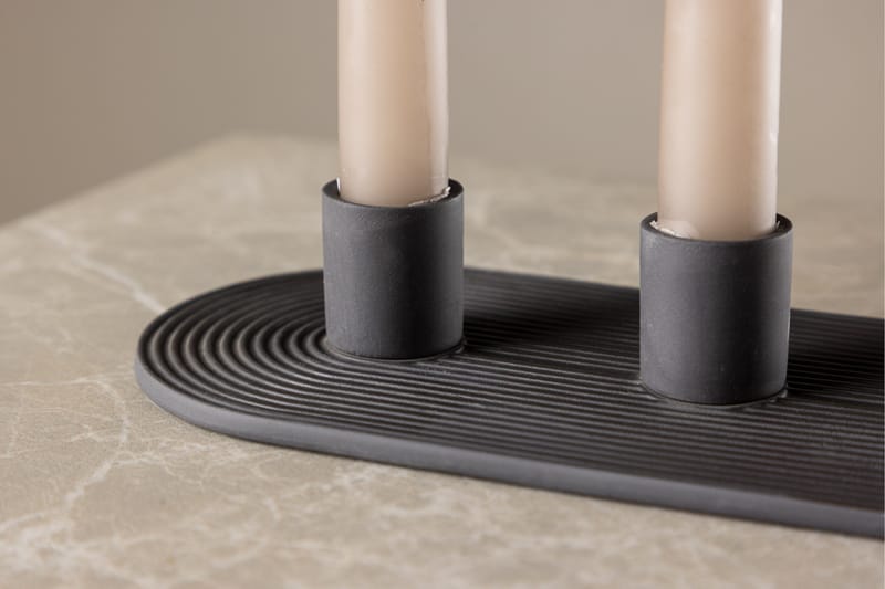 Dian Lysestage 10,5x4 cm - Sort - Boligtilbehør - Lys & dufte - Lysestager & lanterner - Kandelaber & lysestage bord