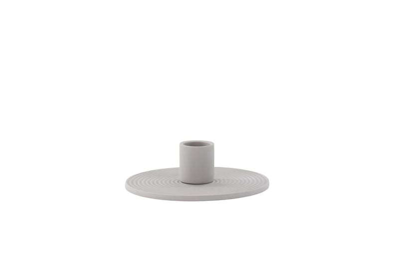 Dian Lysestage 12x4 cm - Grå - Boligtilbehør - Lys & dufte - Lysestager & lanterner - Kandelaber & lysestage bord