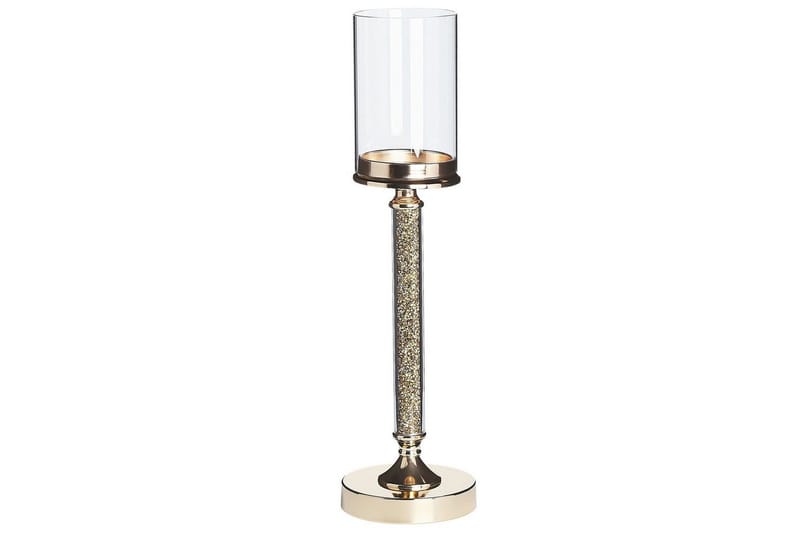 Ljusstake Beliani Abbeville Guld, 13x13x48 cm GOLD, undefined