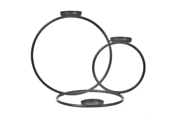 Ljusstake Beliani Cakung Black - Boligtilbehør - Lys & dufte - Lysestager & lanterner - Kandelaber & lysestage bord