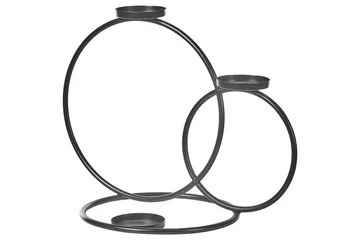 Ljusstake Beliani Cakung Black - Boligtilbehør - Lys & dufte - Lysestager & lanterner - Kandelaber & lysestage bord