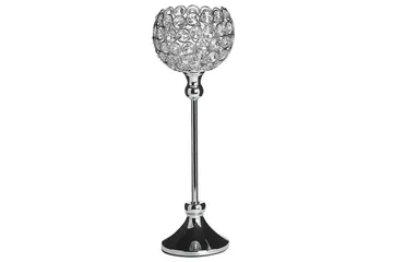 Ljusstake Beliani Esternay Silver - Boligtilbehør - Lys & dufte - Lysestager & lanterner - Kandelaber & lysestage bord