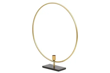 Ljusstake Beliani Seram GOLD||Black - Boligtilbehør - Lys & dufte - Lysestager & lanterner - Kandelaber & lysestage bord