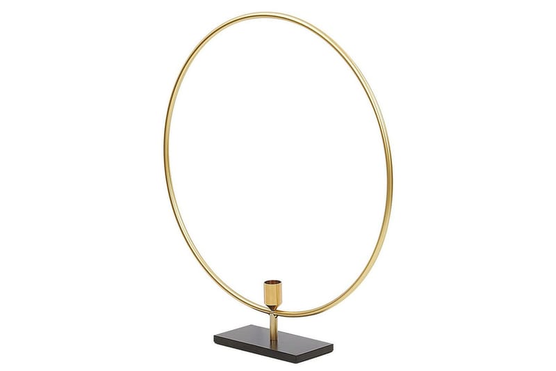Ljusstake Beliani Seram GOLD||Black - Boligtilbehør - Lys & dufte - Lysestager & lanterner - Kandelaber & lysestage bord