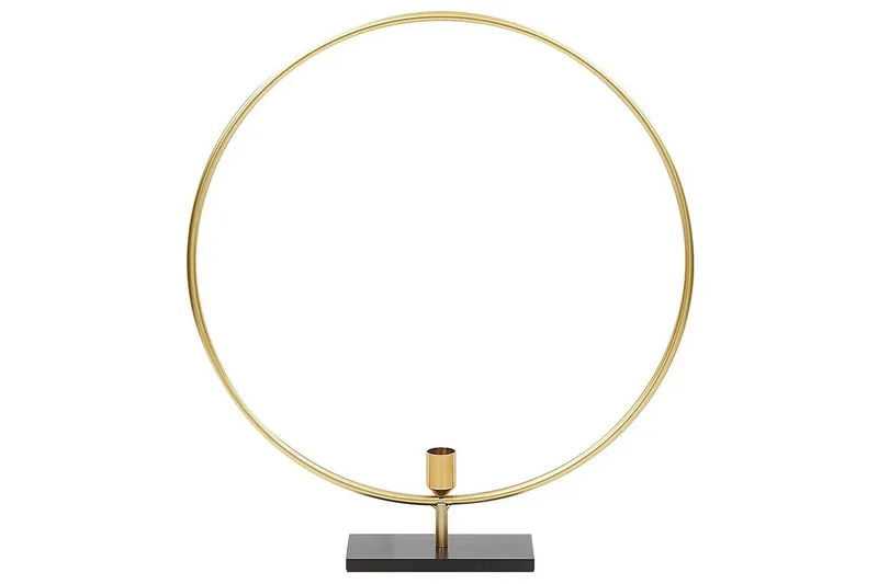 Ljusstake Beliani Seram GOLD||Black
