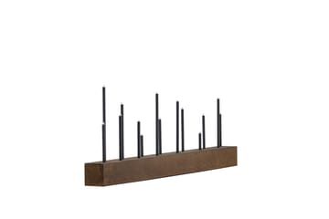 Lysestager og kandelabre til bord Venture Home Kungsberget lysestage Walnut - Boligtilbehør - Lys & dufte - Lysestager & lanterner - Kandelaber & lysestage bord