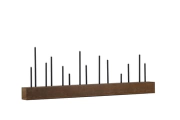 Lysestager og kandelabre til bord Venture Home Kungsberget lysestage Walnut - Boligtilbehør - Lys & dufte - Lysestager & lanterner - Kandelaber & lysestage bord