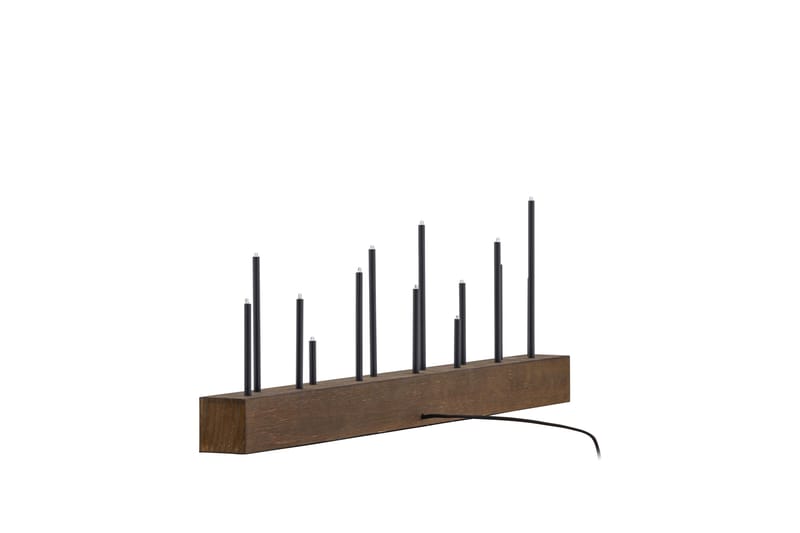 Lysestager og kandelabre til bord Venture Home Kungsberget lysestage Walnut - Boligtilbehør - Lys & dufte - Lysestager & lanterner - Kandelaber & lysestage bord
