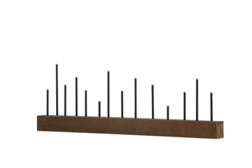Lysestager og kandelabre til bord Venture Home Kungsberget lysestage Walnut - Boligtilbehør - Lys & dufte - Lysestager & lanterner - Kandelaber & lysestage bord