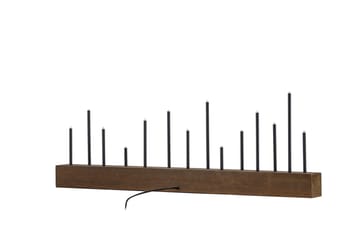 Lysestager og kandelabre til bord Venture Home Kungsberget lysestage Walnut - Boligtilbehør - Lys & dufte - Lysestager & lanterner - Kandelaber & lysestage bord